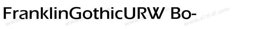FranklinGothicURW Bo字体转换
